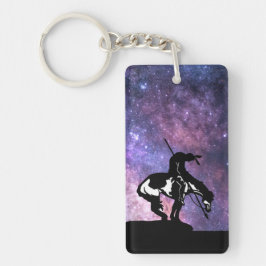 Einde van het spoor met Melkweg Sleutelhanger