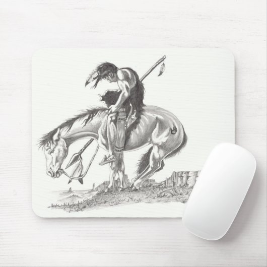 Einde van het spoor muismat (Met muis)