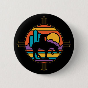 Einde van het spoor ronde button 5,7 cm