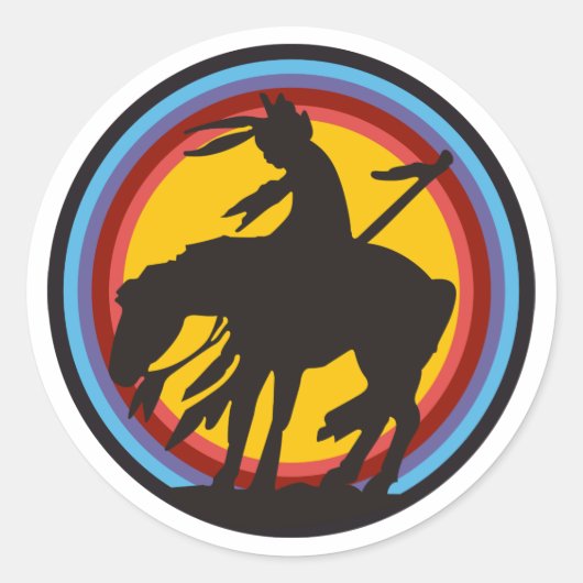 Einde van het spoor ronde sticker (Voorkant)