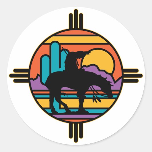 Einde van het spoor ronde sticker (Voorkant)