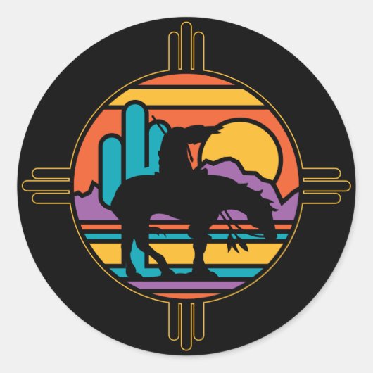 Einde van het spoor ronde sticker (Voorkant)