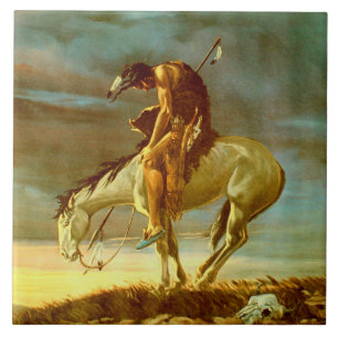 EINDE VAN HET SPOOR TEGELTJE