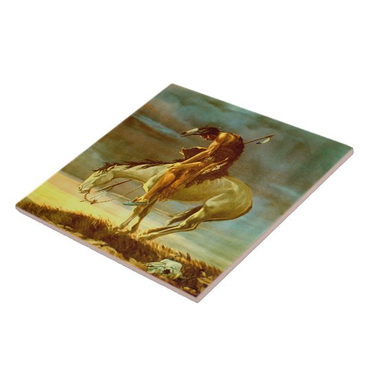 EINDE VAN HET SPOOR TEGELTJE (Zijkant)