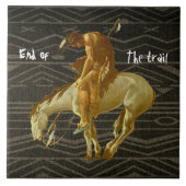 EINDE VAN HET SPOOR TEGELTJE (Voorkant)