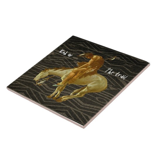 EINDE VAN HET SPOOR TEGELTJE (Zijkant)