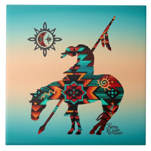 einde van het spoor tegeltje (Voorkant)