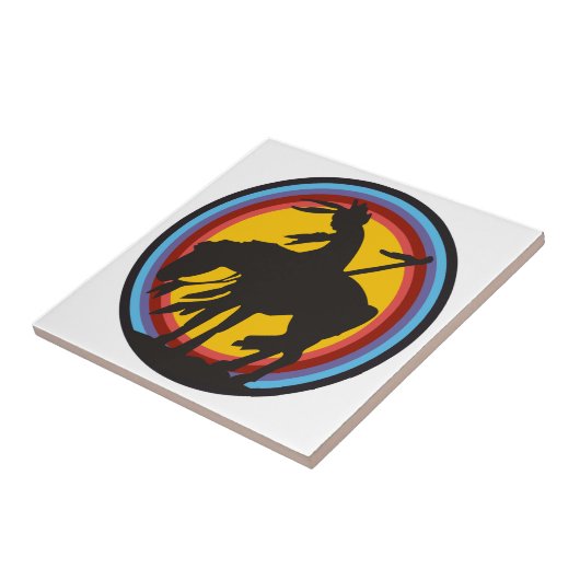 Einde van het spoor tegeltje (Zijkant)