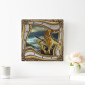 EINDE VAN HET SPOORVERKOPER UIT HET LIJST VIERKANTE KLOK (Huis)