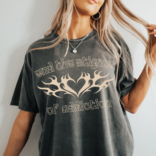 Einde van het Stigma van Verslaving | Bewustzijn v T-shirt