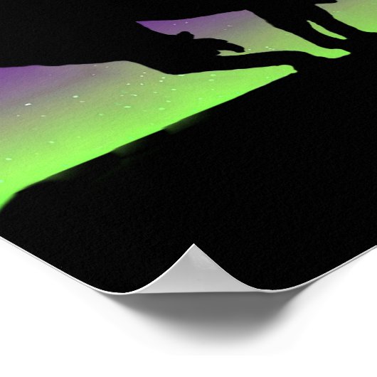 Einde van het Trail Sihouette met Poster van de Na (Hoek)