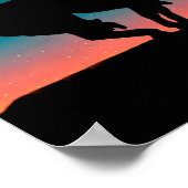 Einde van het Trail Sihouette met Poster van de Na (Hoek)