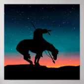 Einde van het Trail Sihouette met Poster van de Na (Voorkant)