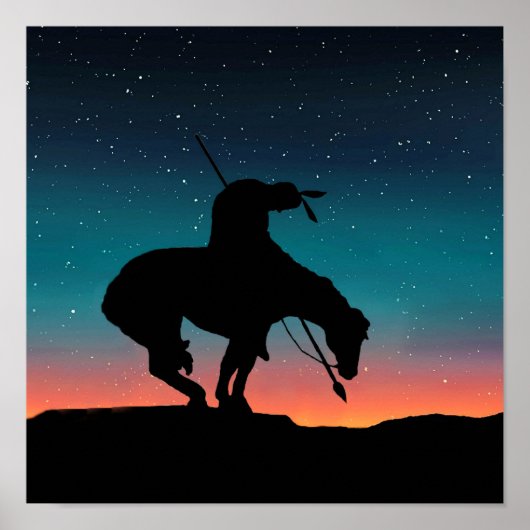 Einde van het Trail Sihouette met Poster van de Na (Voorkant)