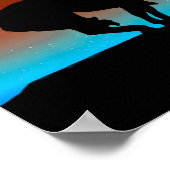 Einde van het Trail Sihouette met Poster van de Na (Hoek)