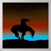 Einde van het Trail Sihouette met Poster van de Na (Voorkant)