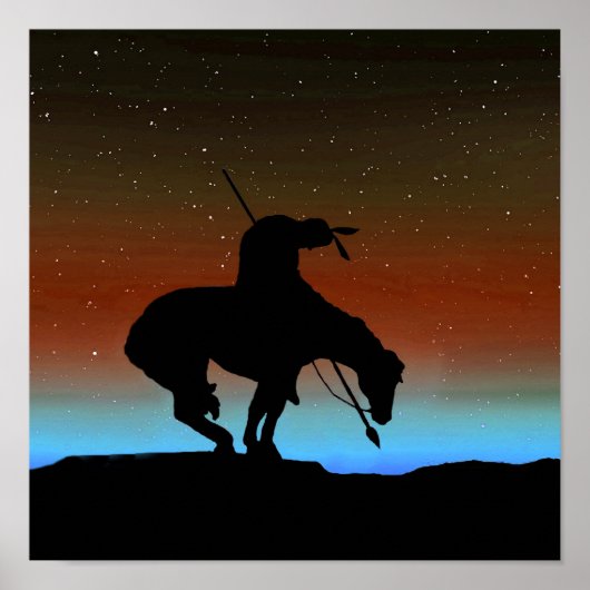 Einde van het Trail Sihouette met Poster van de Na (Voorkant)