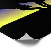 Einde van het Trail Sihouette met Poster van de Na (Hoek)