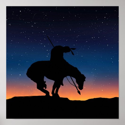 Einde van het Trail Sihouette met Poster van de Na (Voorkant)