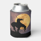 Einde van het Trail Silhouet met Volle Maan Blikjeskoeler (Blikje Voorkant)