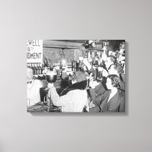 Einde van het verbod - arewell 18e wijziging canvas afdruk (Voorkant)