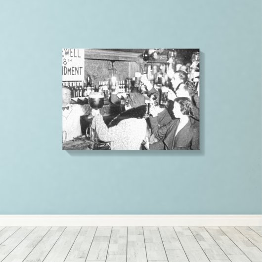 Einde van het verbod - arewell 18e wijziging canvas afdruk (Insitu (Houten vloer))