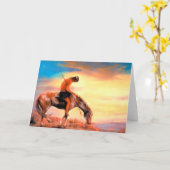 Einde van het Wenskaart van het spoor Kaart (Gele Bloem)