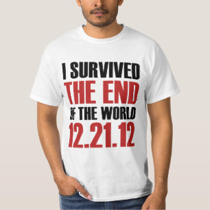Einde van het wereldoverlevende t-shirt