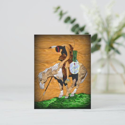 Einde van lange sporen briefkaart (Staand voorkant)