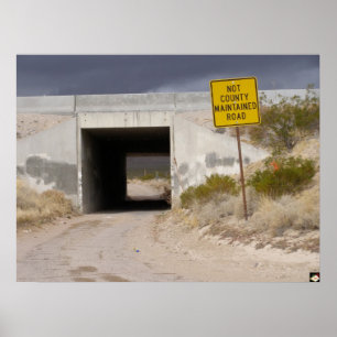 Einde van Las Vegas Blvd. Poster afdrukken