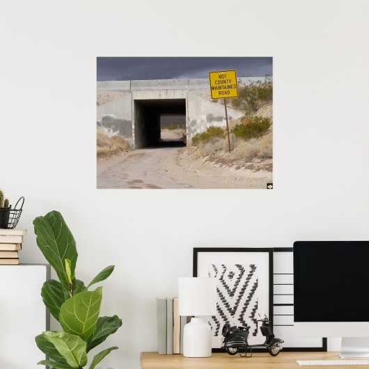 Einde van Las Vegas Blvd. Poster afdrukken (Thuiskantoor)