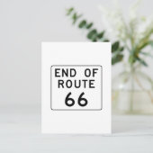 Einde van Route 66 Teken Briefkaart (Staand voorkant)