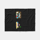 Einde van school leraar eerste les strand zomer fleece deken (Voorkant (Horizontaal))