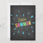 Einde-van-school Zomerfeest Uitnodiging (Achterkant)