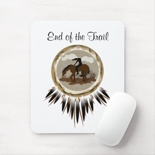 Einde van spoor, einde van spoor muismat (Met muis)