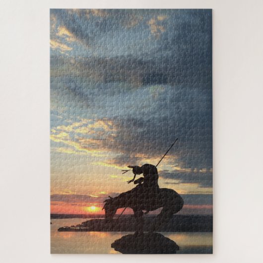 Einde van spoor legpuzzel (Verticaal)