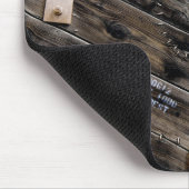 Einde van Wooden Industrial Wire Spool Muismat (Hoek)
