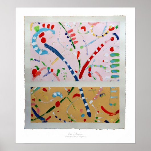 Einde van zomerdruk poster (Voorkant)