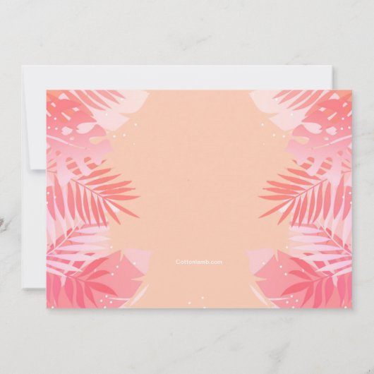 Einde van zomerfeest kaart (Achterkant)