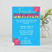 Einde van zomerfeest kaart (Staand voorkant)