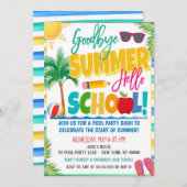 Einde van zomerfeest kaart (Voorkant / Achterkant)