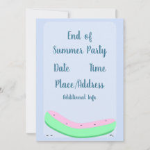 Einde van Zomerfeest Kawaii Watermeloen