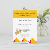 Einde van zomerpartij kaart (Staand voorkant)