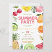 Einde van zomerpartij kaart (Voorkant)