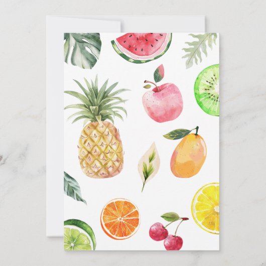 Einde van zomerpartij kaart (Achterkant)