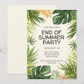 Einde van zomerpartij kaart (Voorkant / Achterkant)