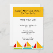 Einde van zomerpartij kaart (Voorkant / Achterkant)