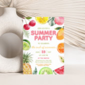 Einde van zomerpartij kaart