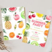 Einde van zomerpartij kaart