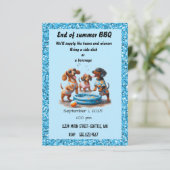 Einde van zomerpartij kaart (Staand voorkant)